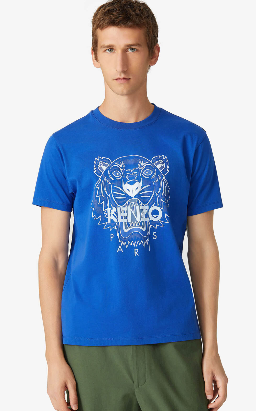 Kenzo Tiger T-shirt Heren Koningsblauw Blauw | 45612YFQR